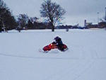 Owen Making First Tracks.